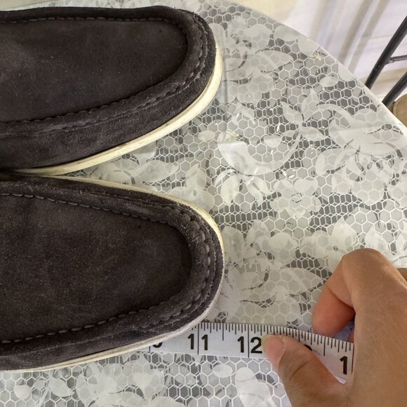 Bruno Magli "Tonio" Gray Suede Men's Loafers Size 11 - Picture 9 of 9